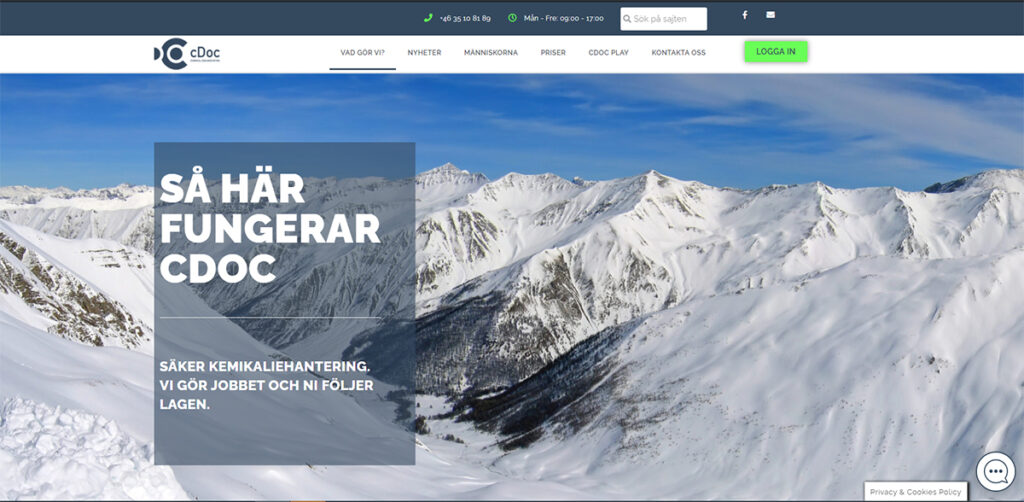 cDoc Nyhet - Ny hemsida