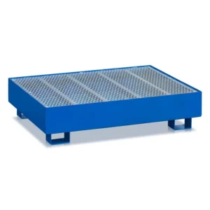 Fatpall med gallerdurk, 2 oljefat, 240 liter